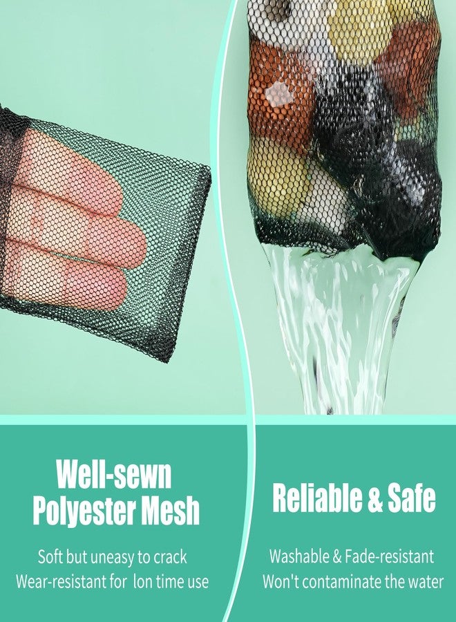 AQUANEAT 10pcs Aquarium Filter Media Bags, Fish Tank Coarse Mesh Bags with Plastic Zipper for Activated Carbon (3" x 4") - Image 2